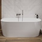 Vorwand-Badewanne Arco Oval 170×83×44 cm aus Sanitaracryl – halb freistehend & modern
