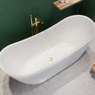 Detail der glatten Oberfläche der freistehenden Acryl-Badewanne Vento – pflegeleicht & hygienisch