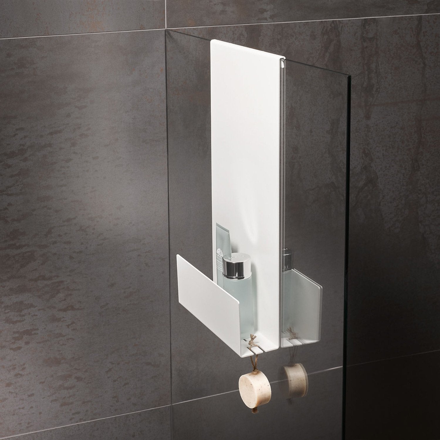 Keuco Duschablage zum hängen ohne Bohren Weiß matt Duschregal hängend