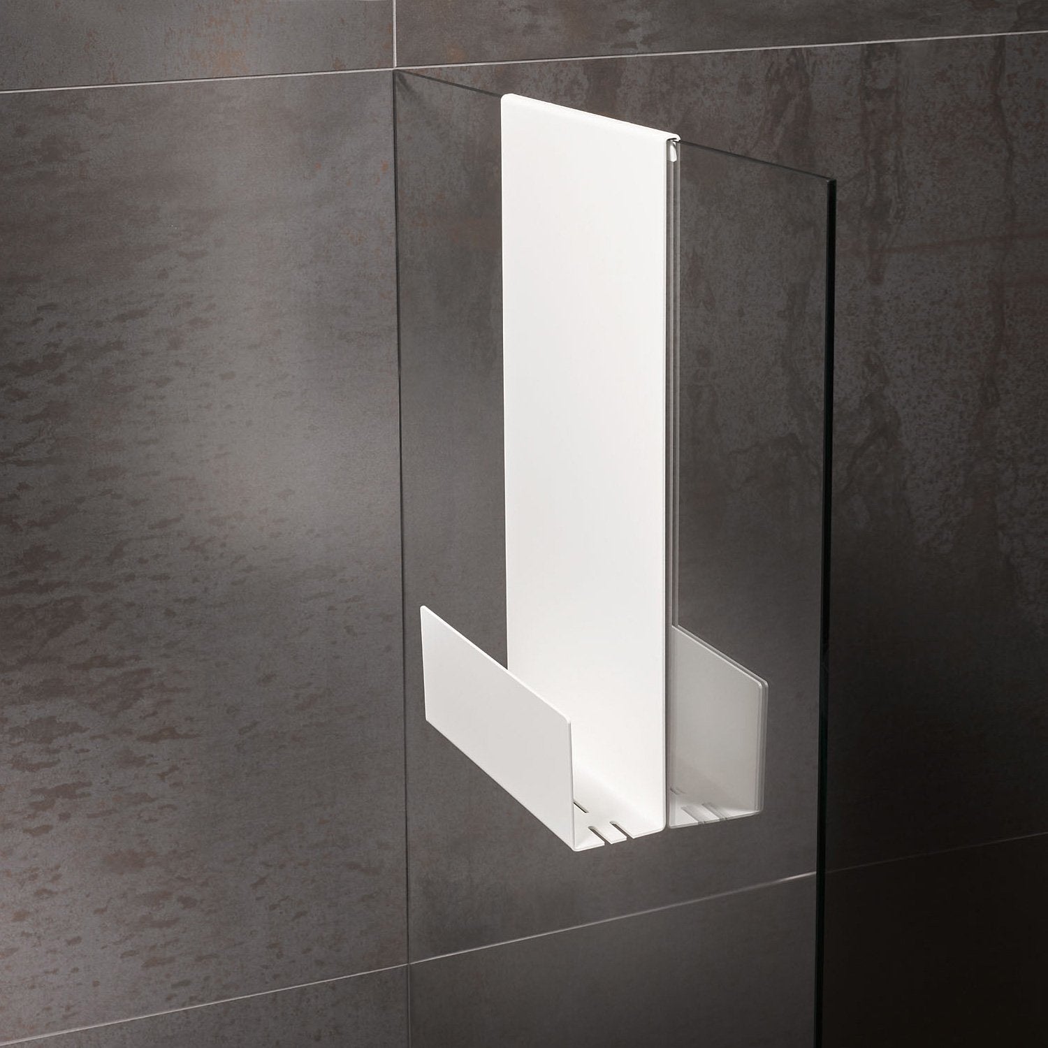 Kein Bohren oder Schrauben Badablage zum einhängen mit Wasserauslaufrillen