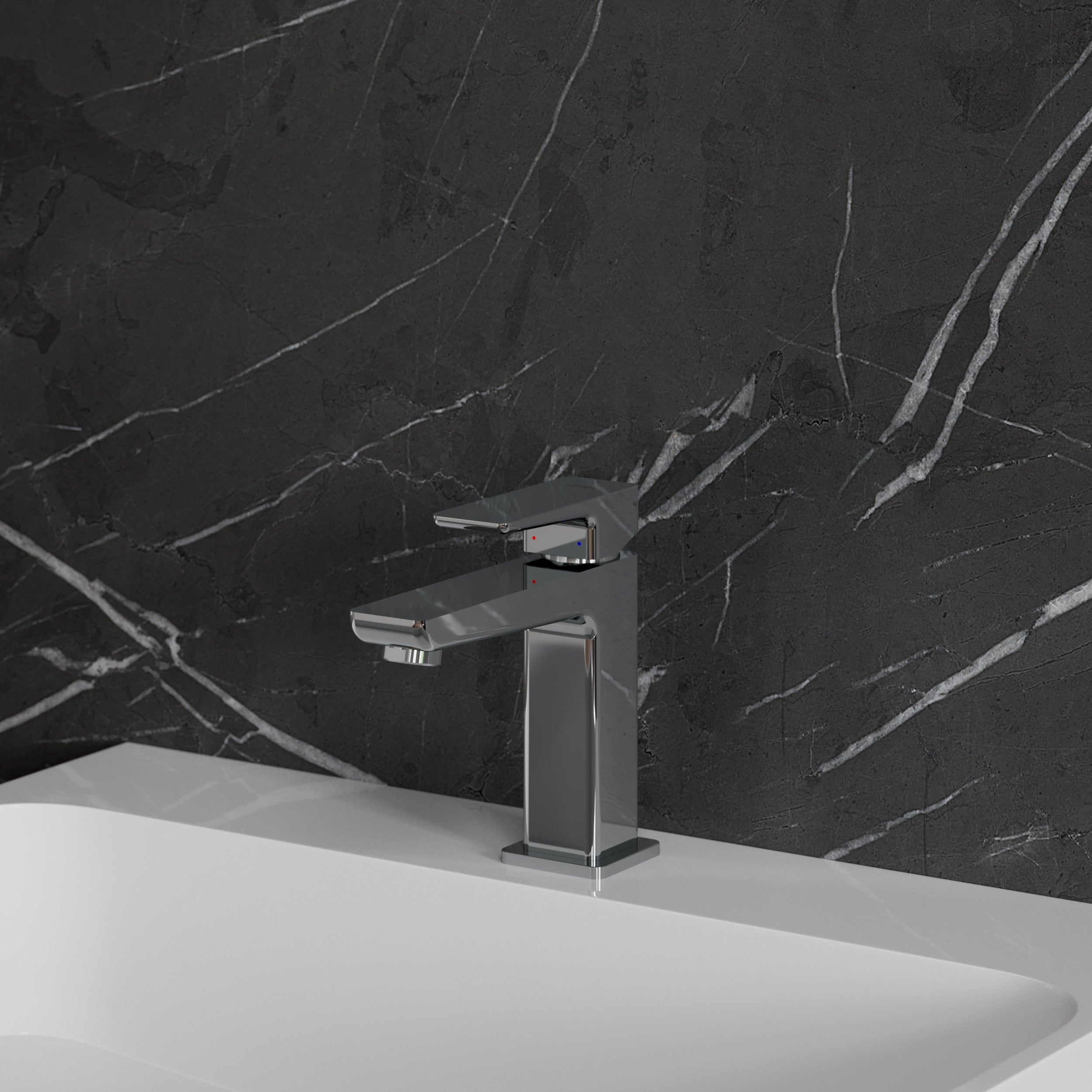 Waschtischarmatur PARMA in Chrom mit EcoWater-Technologie