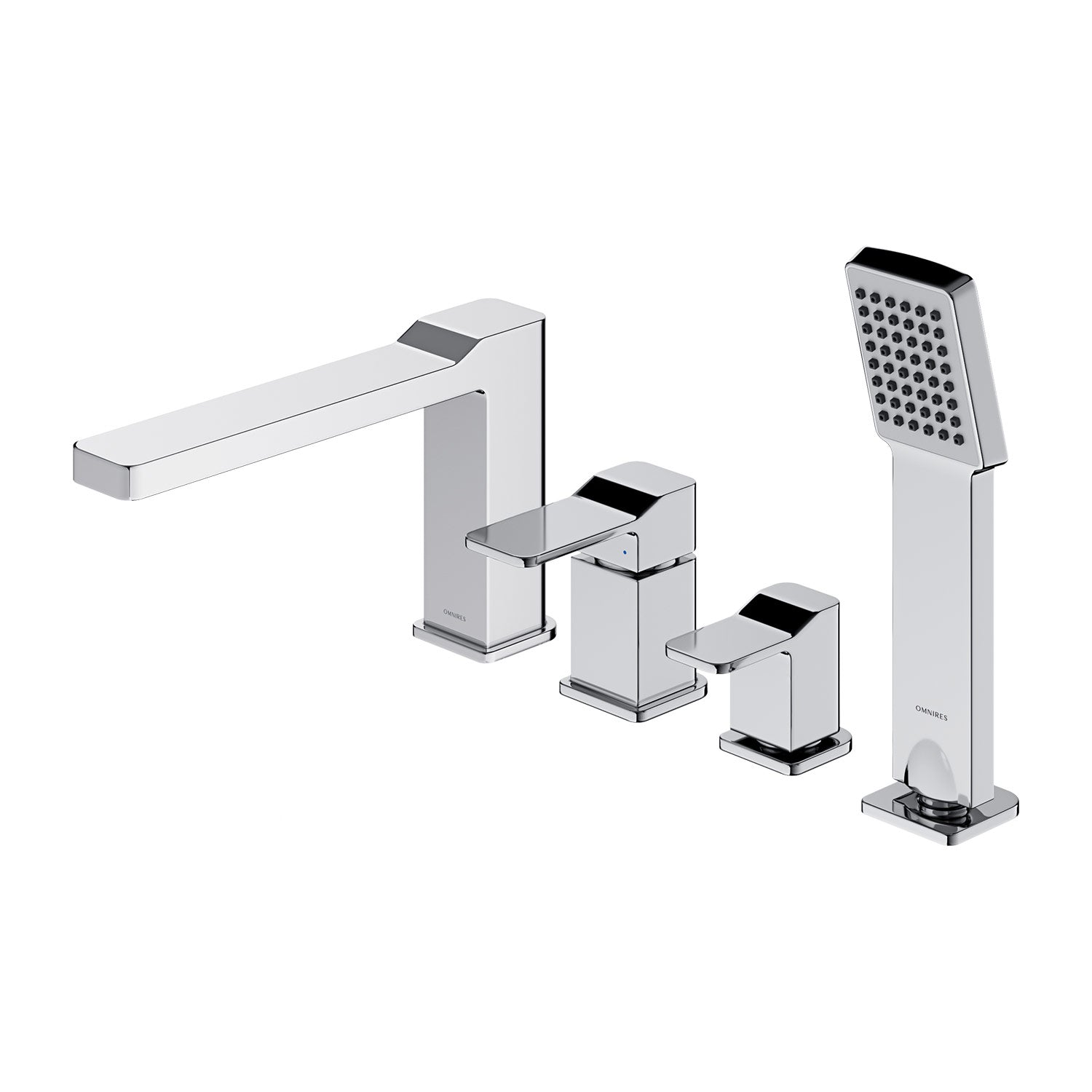 Wannenarmatur 4-Loch. Edle Badarmatur in modernem Design