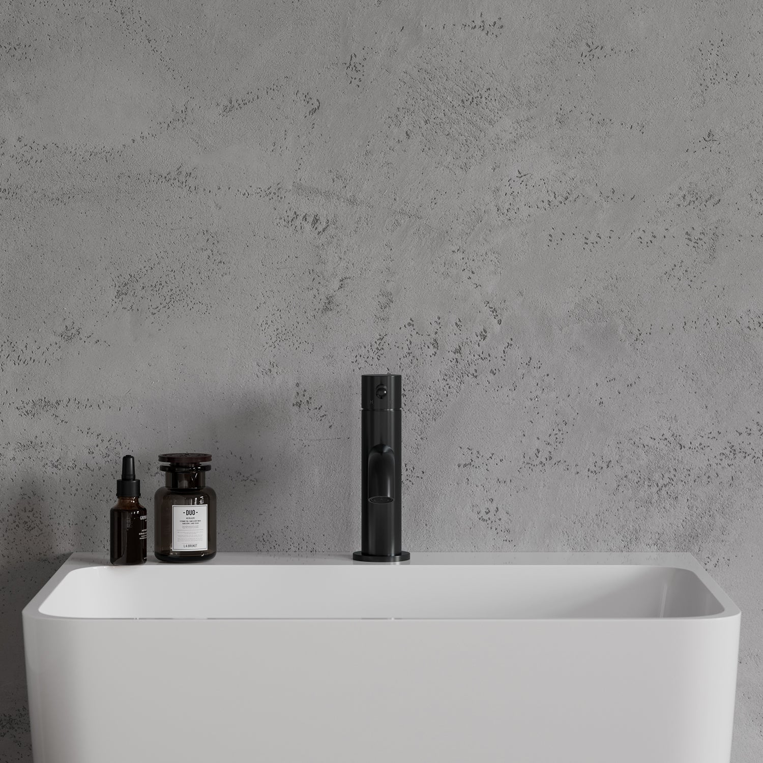 Einhebel-Waschtischarmatur „Y“ in Schwarz seidenmatt – stilvoll und wassersparend für Ihr Bad