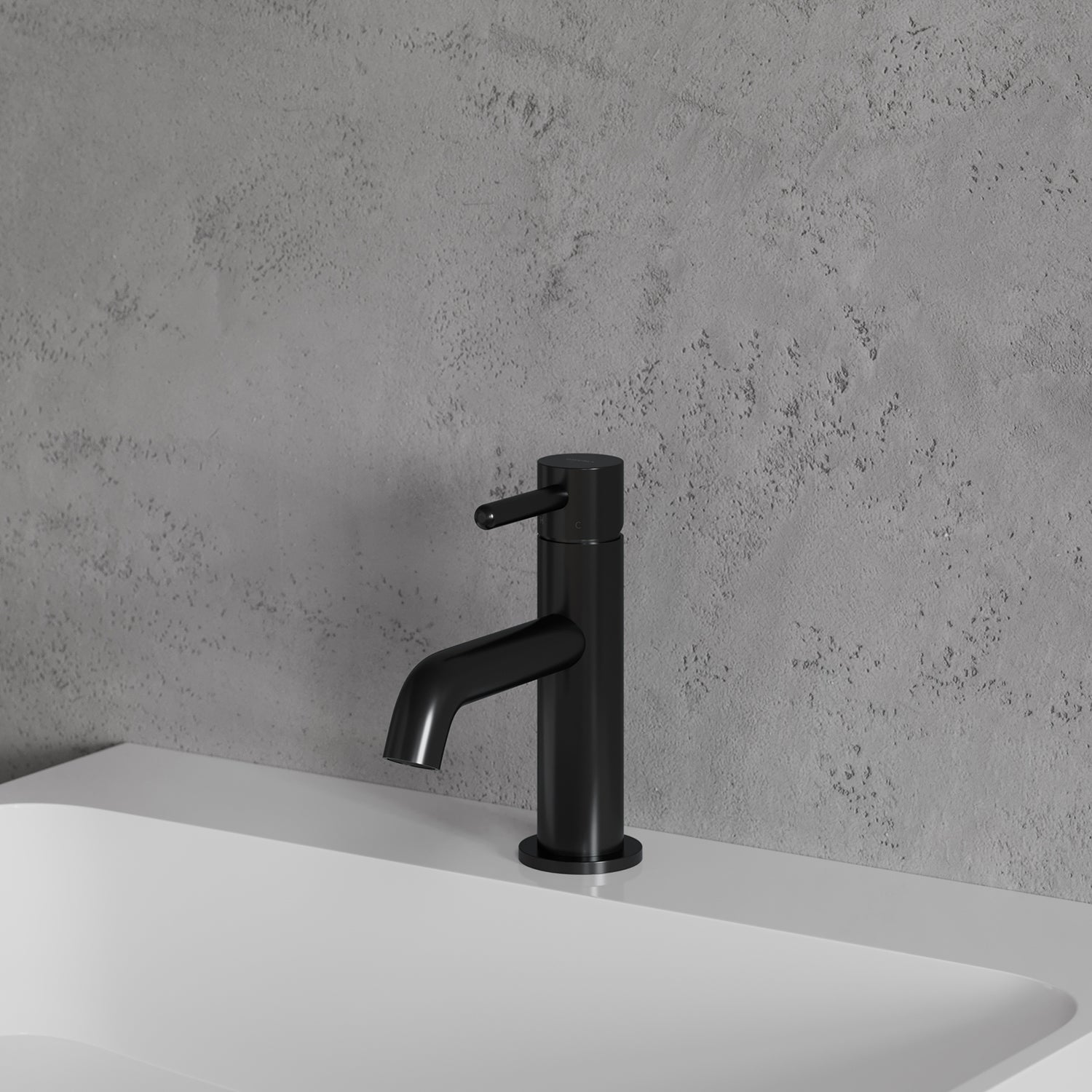 Waschtischarmatur „Y“ aus Messing in Schwarz – modernes Design mit EcoWater-Technologie
