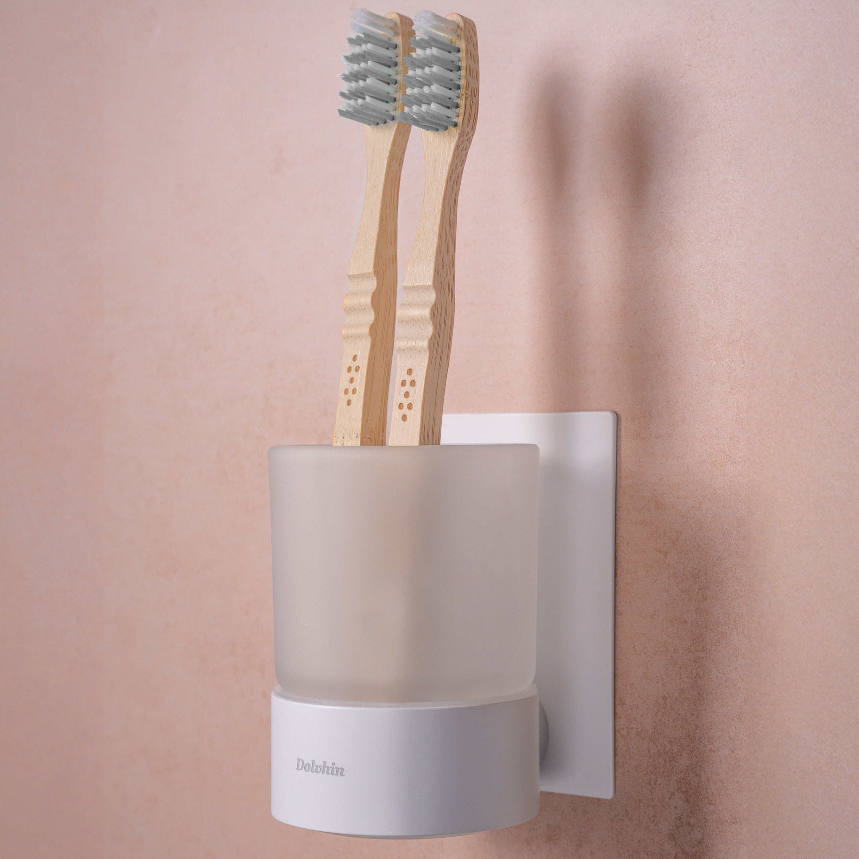 Zahnputzbecherhalter ohne Bohren Weiß matt