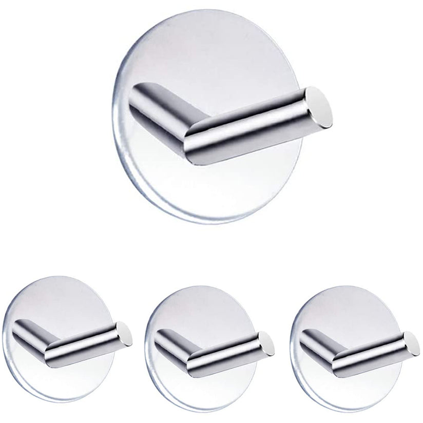 Klebehaken Rund Chrom poliert