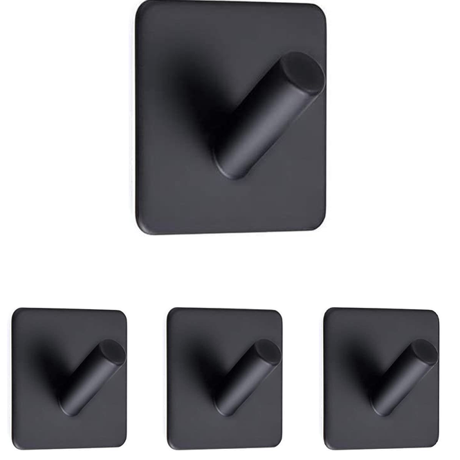 Klebehaken Matt Schwarz