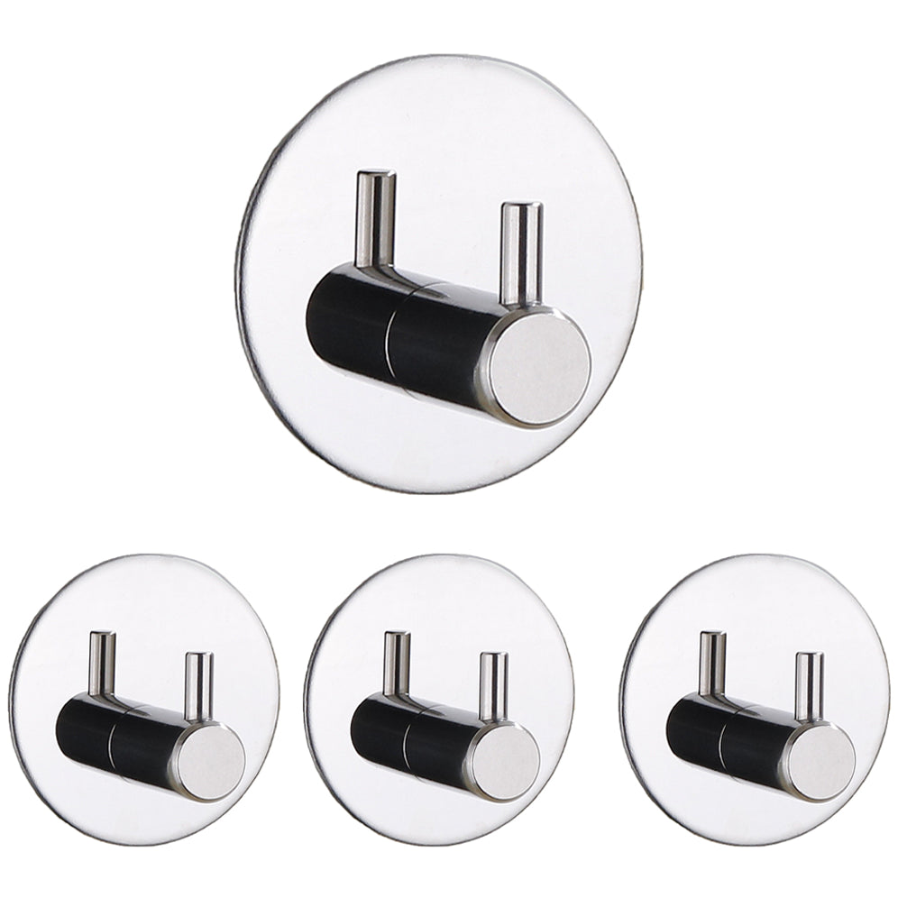 Klebehaken Rund Chrom poliert