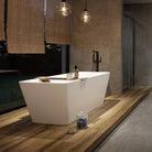 Detailaufnahme der Oberfläche der Cubo Badewanne aus Acryl – pflegeleicht & hygienisch