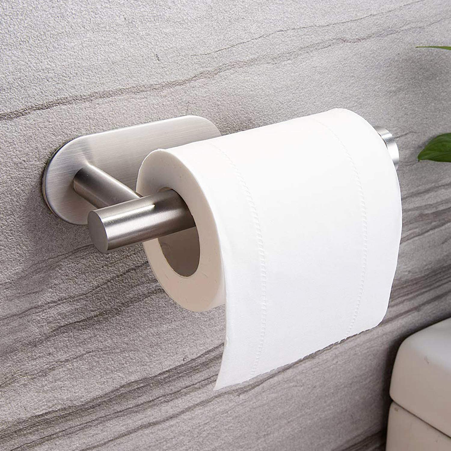 Toilettenpapierhalter Aus Edelstahl – Mit Ablage, 2 Montagearten (kleben Oder Bohren)